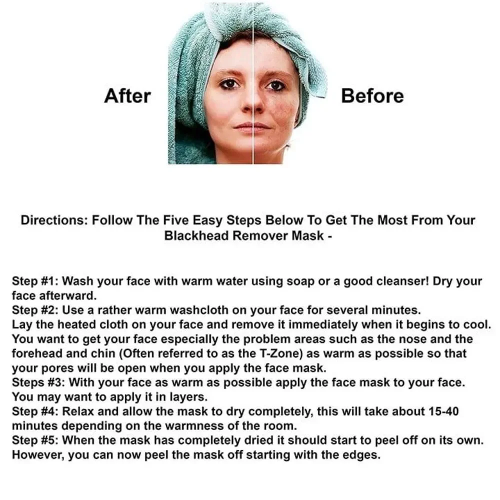 Blackhead Remover Mask Charcoal Peel-Off Mask Purifying Deep Cleansing